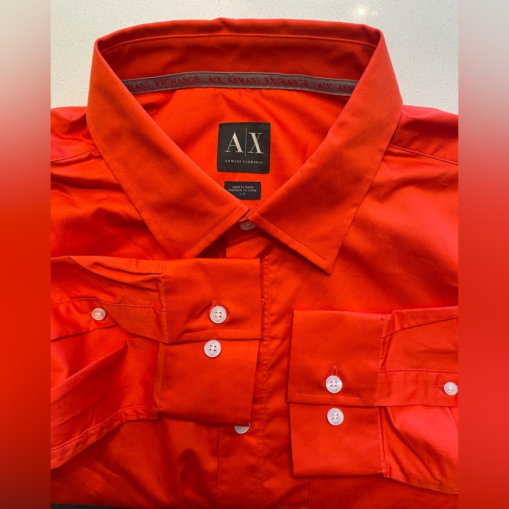 A/X Armani Exchange - All cotton button up shirt Size Large